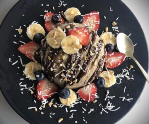Super bowl cake miel banane
