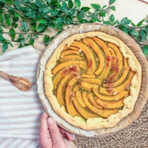 Tarte potimarron pesto