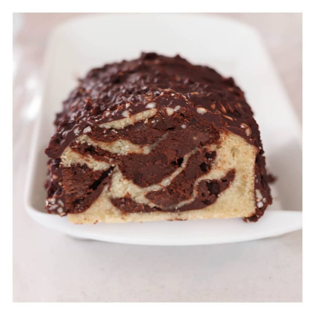 Marbré chocolat glaçage rocher