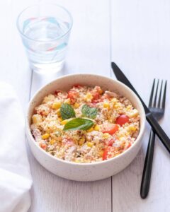 Taboulé au thon et au Comté