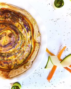 Tarte courgette carotte chou
