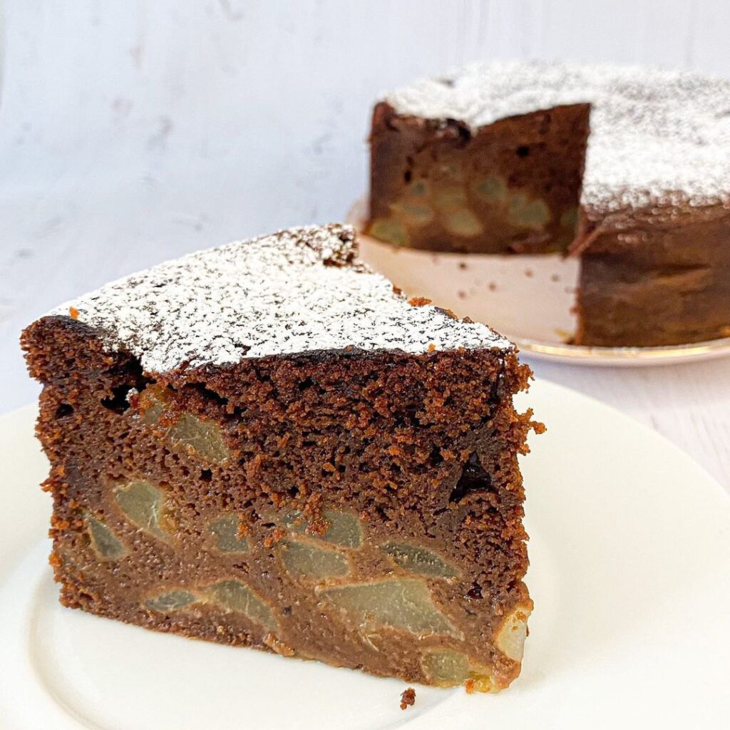 Gâteau chocolat poires