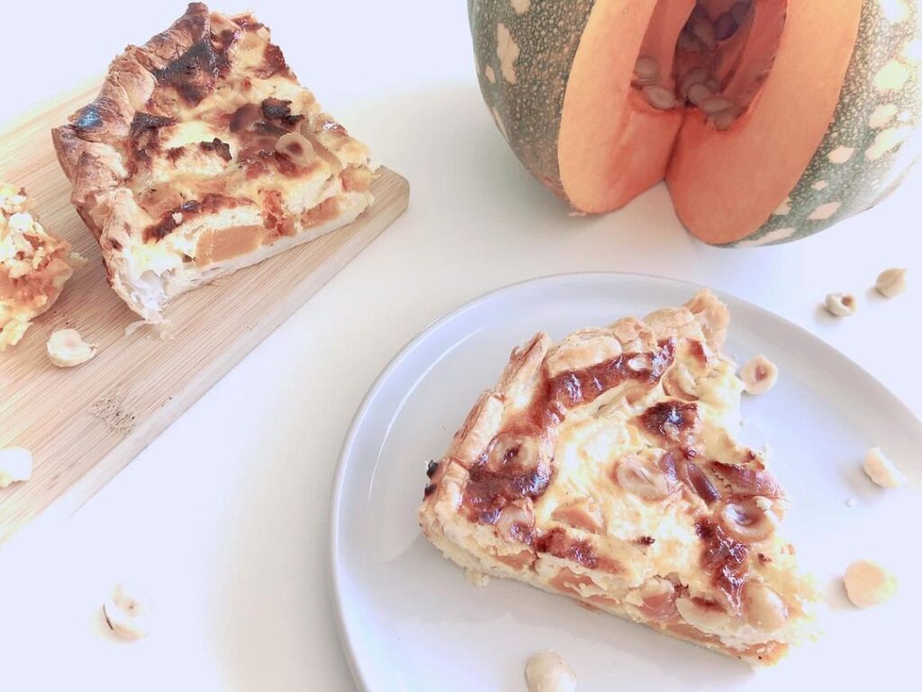 Quiche courge chèvre frais