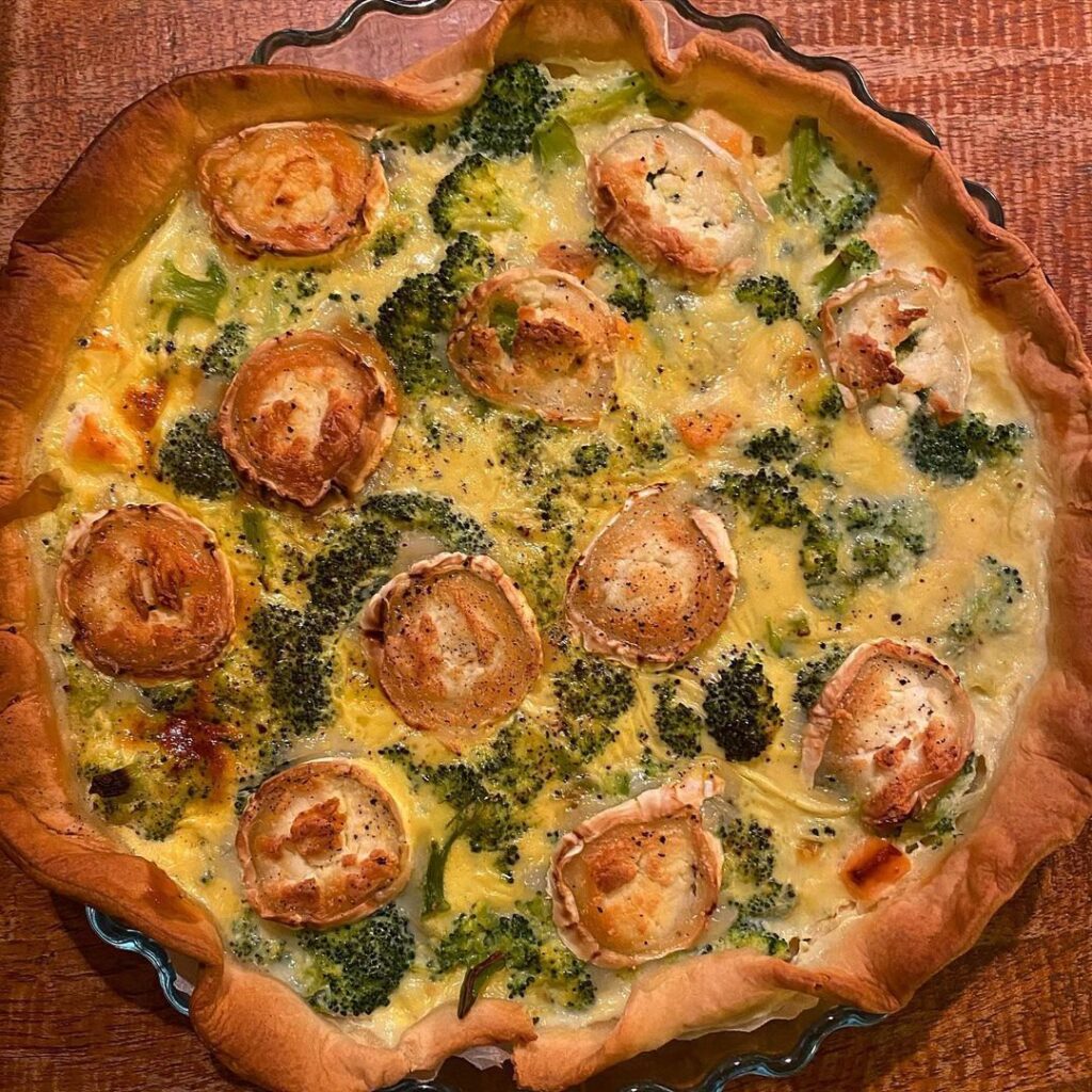 Quiche rustique saumon-brocolis