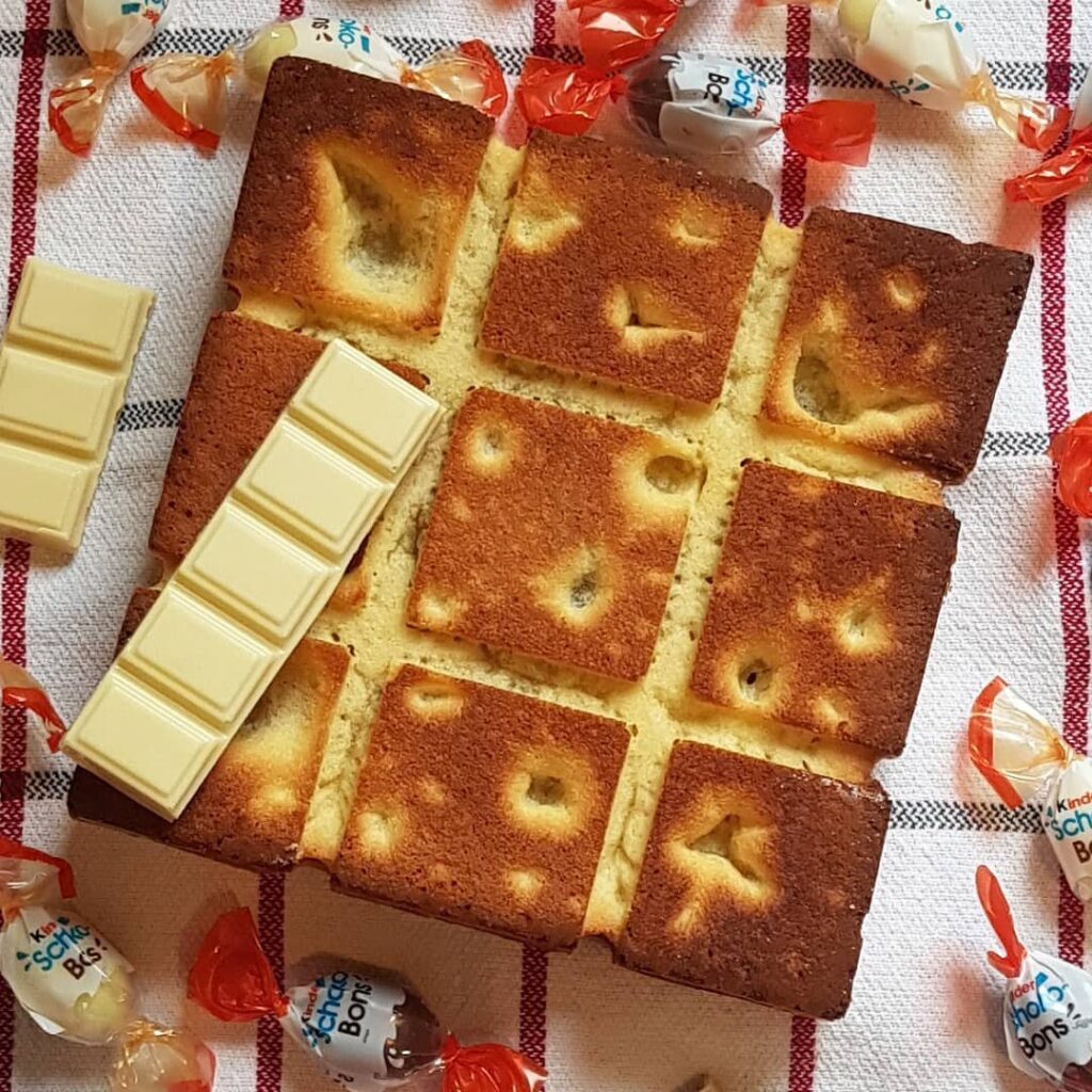 Brownie chocolat blanc et shokobons