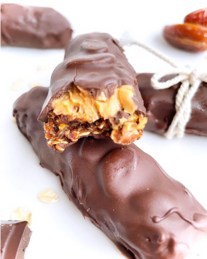 Barre façon snickers sans cuisson