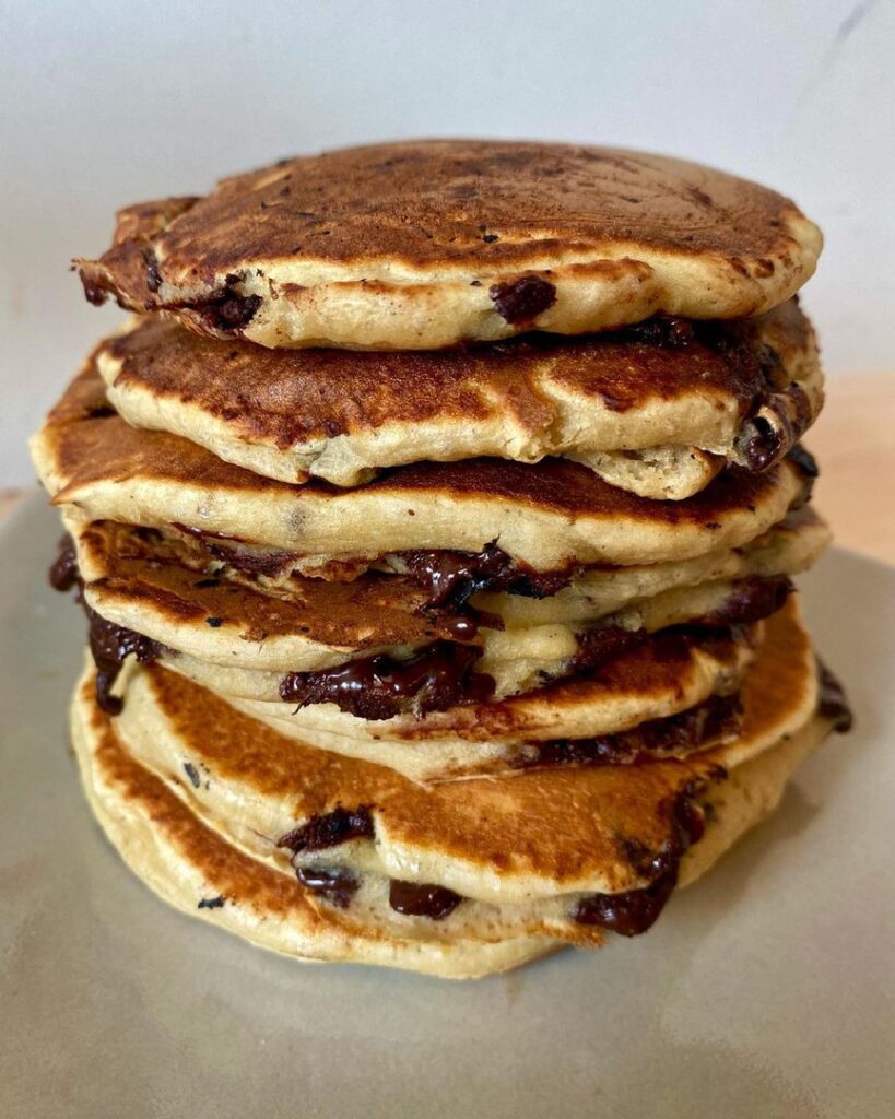 Pancake aux pépites de chocolat
