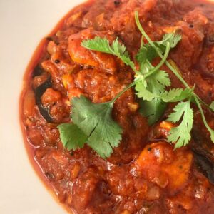 Saumon et sauce vietnamienne et indienne