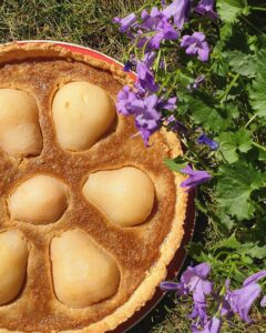Tarte amandine aux poires fondantes
