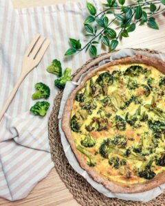 Quiche brocolis et pâte maison