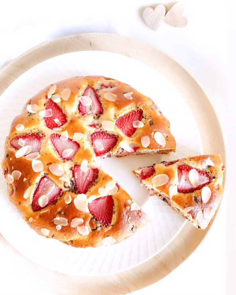 Cake fraise choco