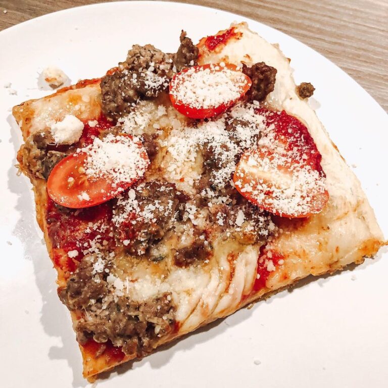 Pizza streak haché Pizza streak haché