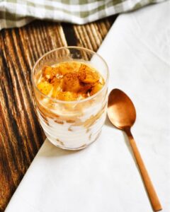 Fromage blanc pomme cannelle