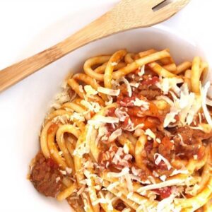 Spaghettis sauce tomate