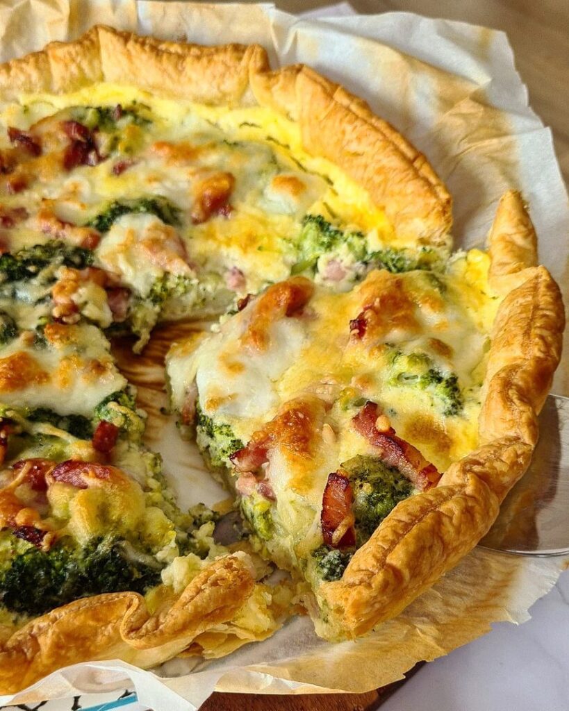Quiche bacon & brocolis