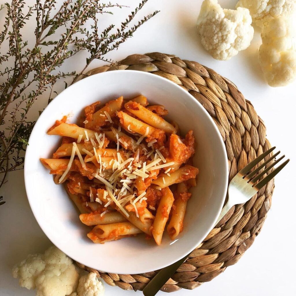 Pâtes au chou-fleur