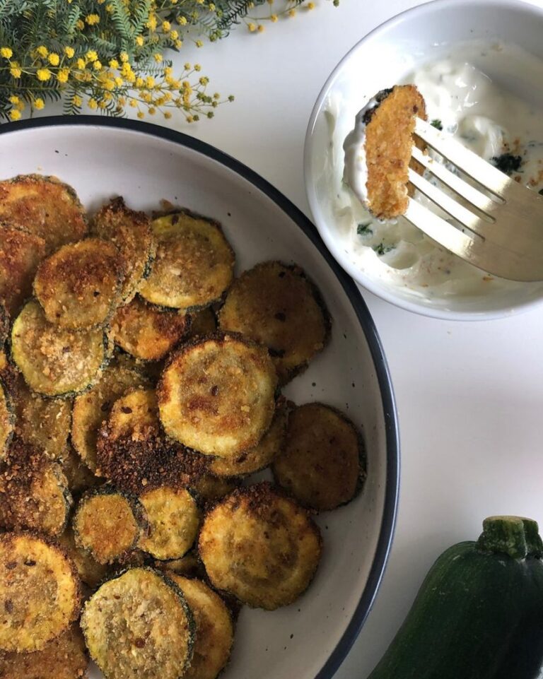 Chips de courgette parmesan