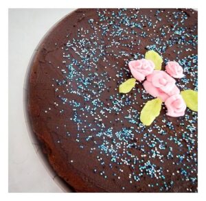 Brownie nappé de chocolat