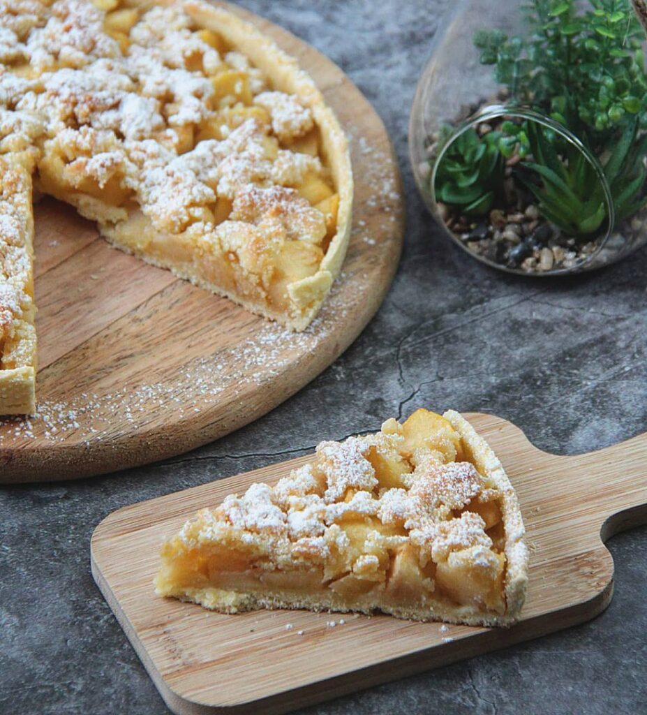 Tarte crumble aux pommes