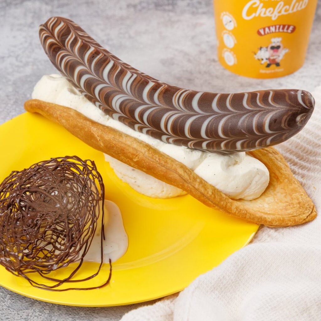 Le tourbillon feuilleté choco banane
