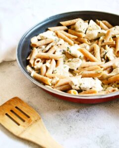 Poulet moutarde, champignons, estragon