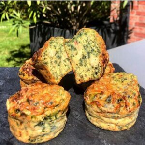Muffins saumon-épinard