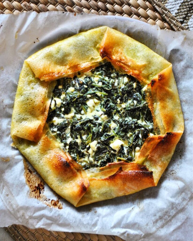 Tarte grecque feta épinards