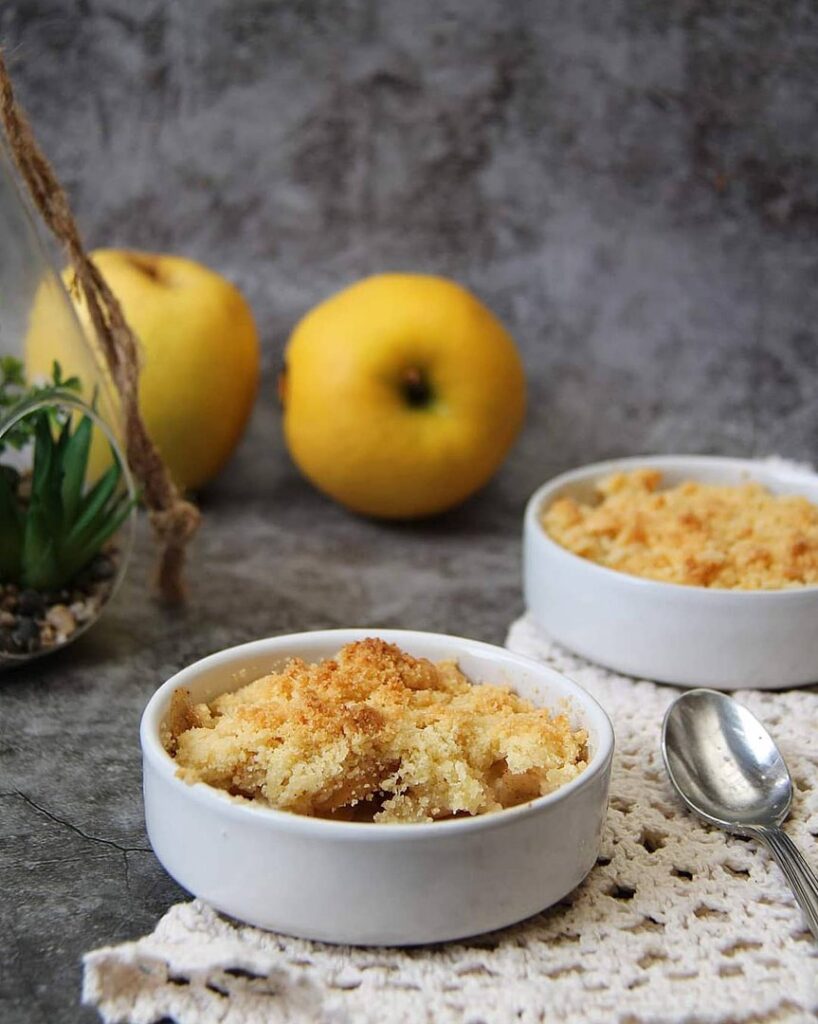 Crumble aux pommes et cannelle