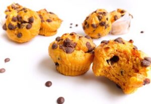 Muffin à la patate douce et aux pépites de chocolat