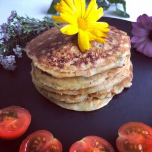 Pancakes salés au chèvre
