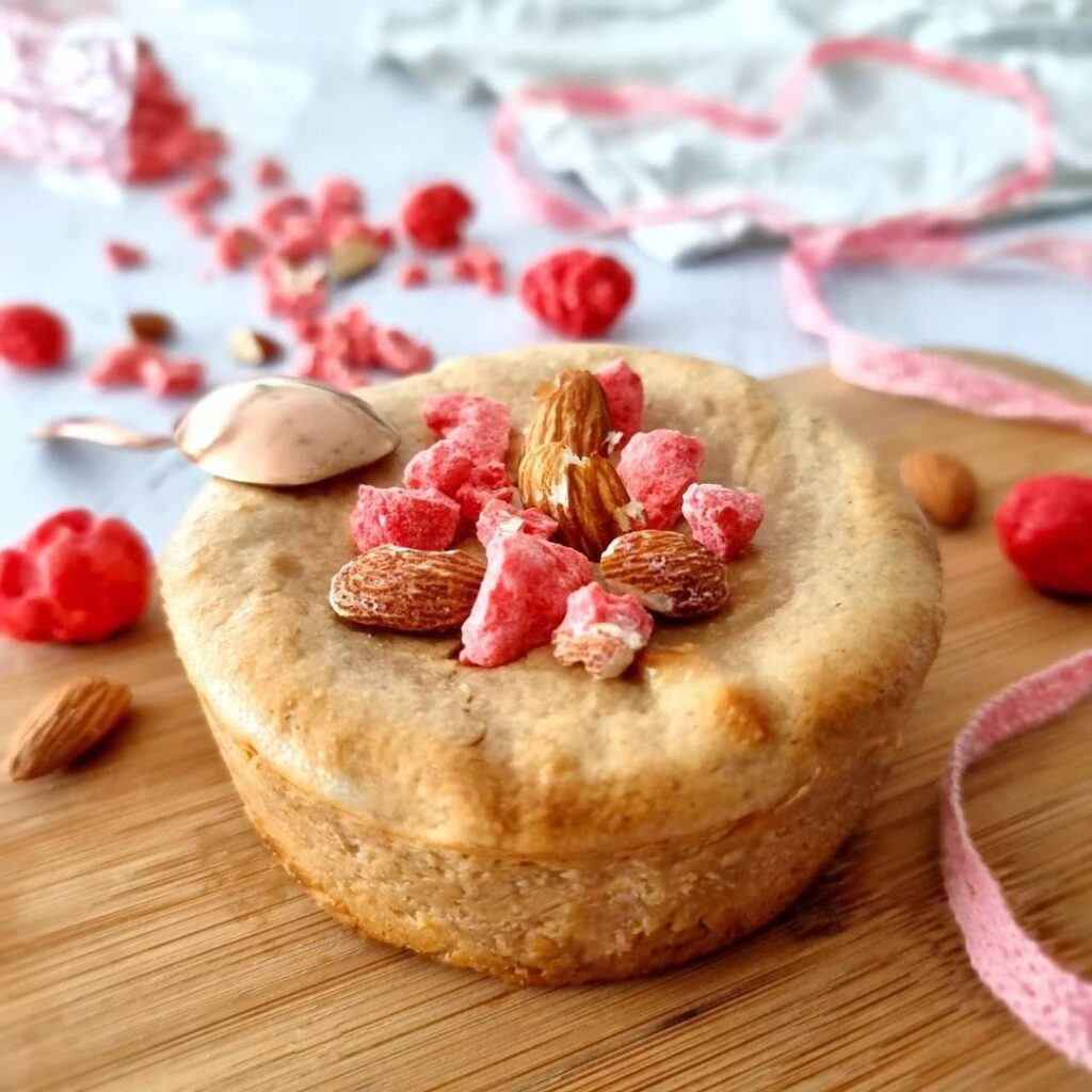 Fondant aux amandes et pralines roses