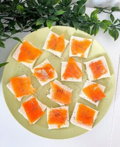 Toast à la truite