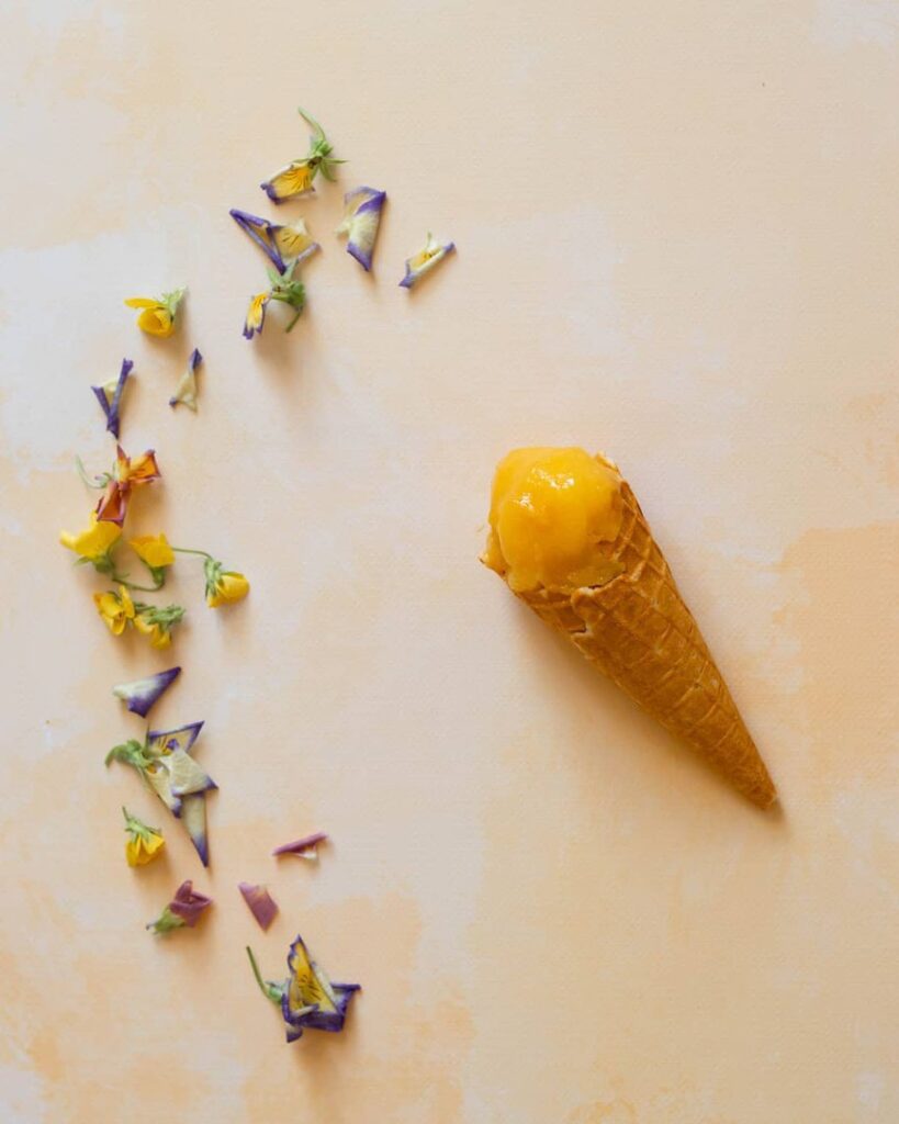 Glace à la mangue