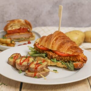 Sándwich de croissant crujiente!