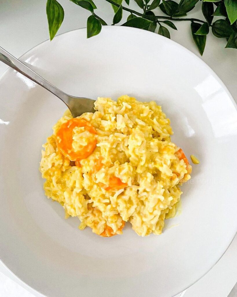 Riz et lentilles corail sauce coco