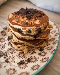 Pancakes moelleux aux pépites de chocolat sans gluten