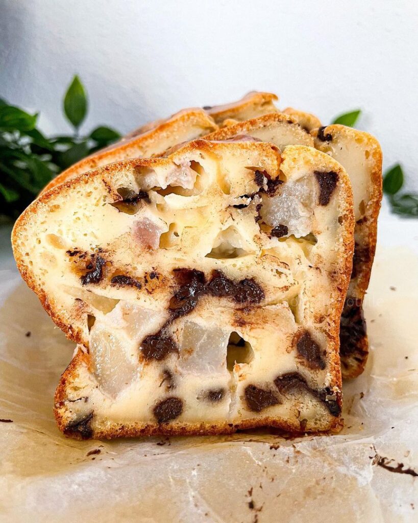 Le clakefoutis poire choco vanille