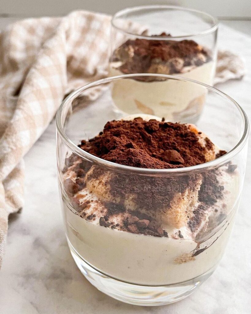 Verrine de tiramisu vegan