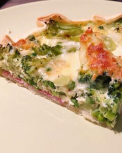 Quiche brocolis-petits pois