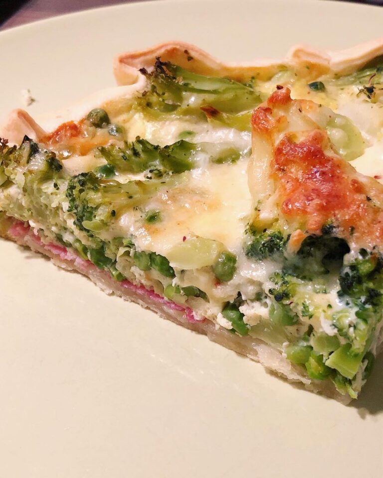 Quiche brocolis-petits pois