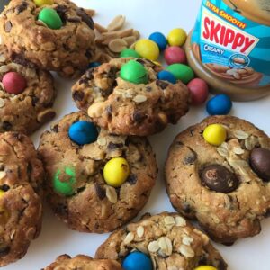 Cookies au beurre de cacahuète et M&M&rsquo;s