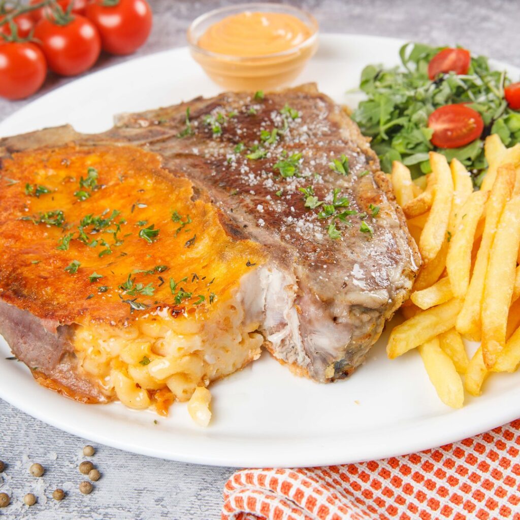 T-Bone Mac’ N Cheese