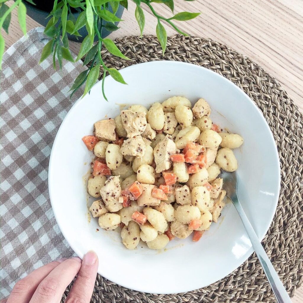 Gnocchis poulet et carottes