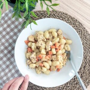 Gnocchis poulet et carottes