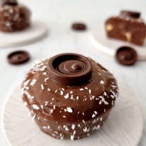 Fondants au chocolat et éclats de cacahuètes sans lactose