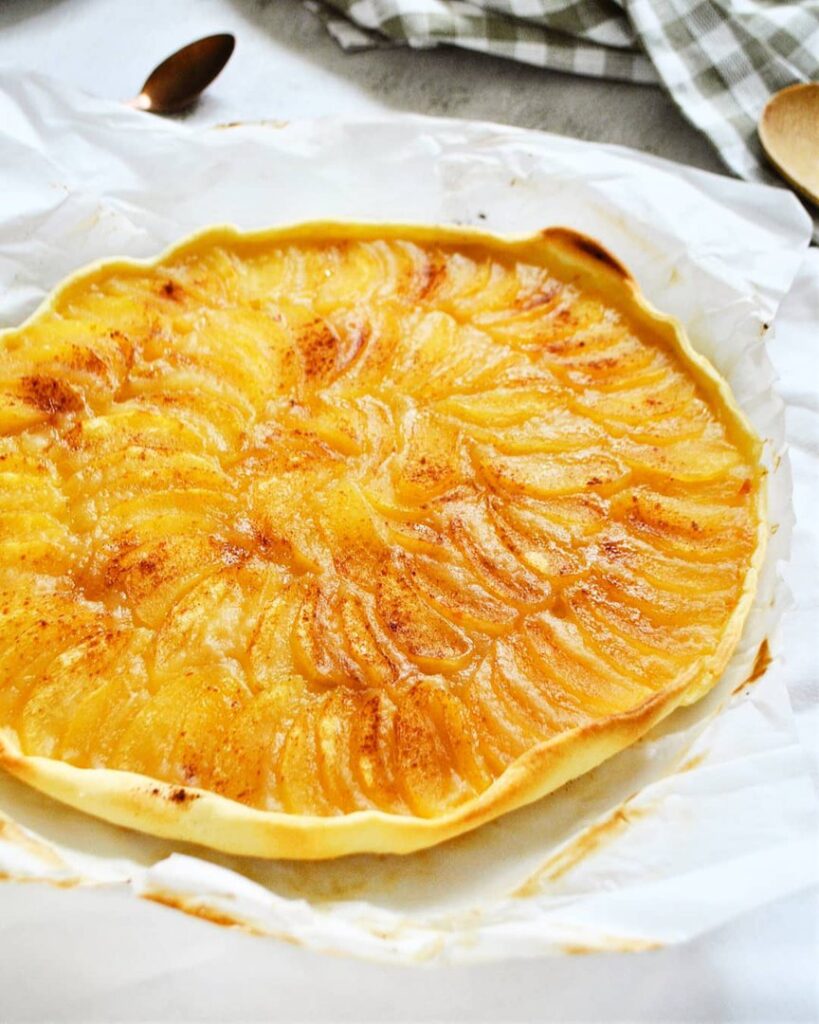 Tarte pomme cannelle vanille
