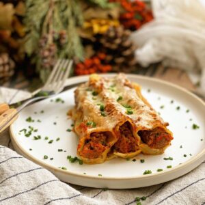 Cannellonis farcis à la viande hachée Cannellonis farcis à la viande hachée