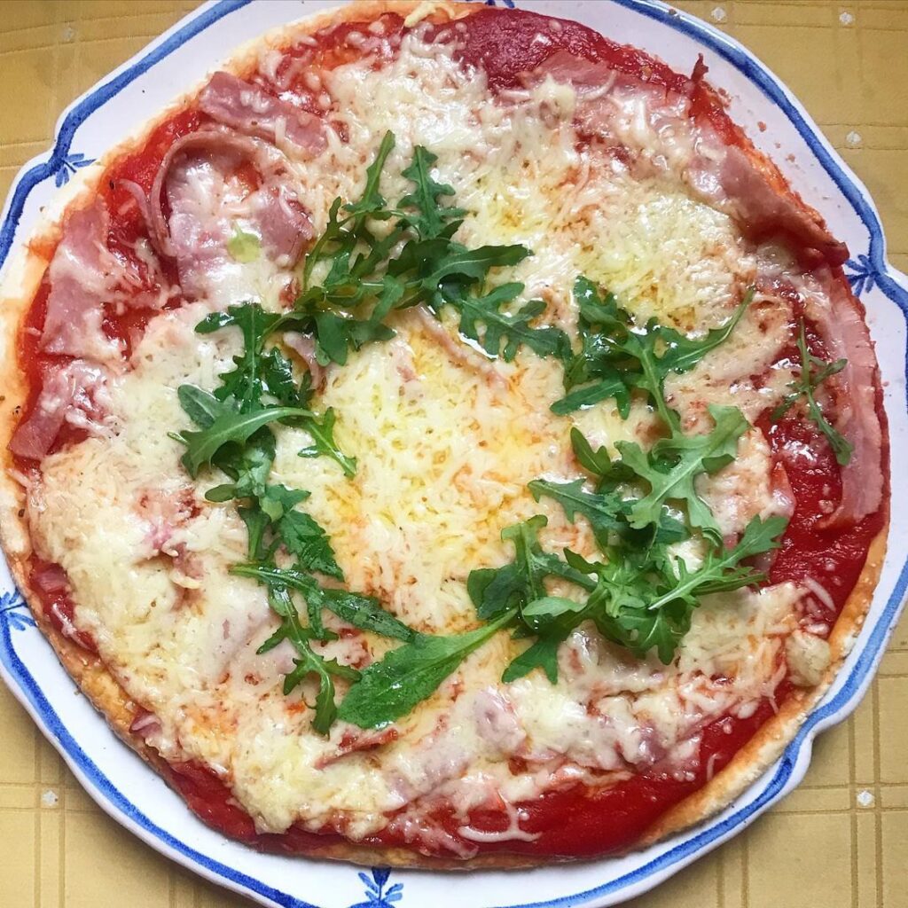 Pizza pâte maison allégée