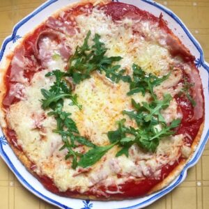 Pizza pâte maison allégée