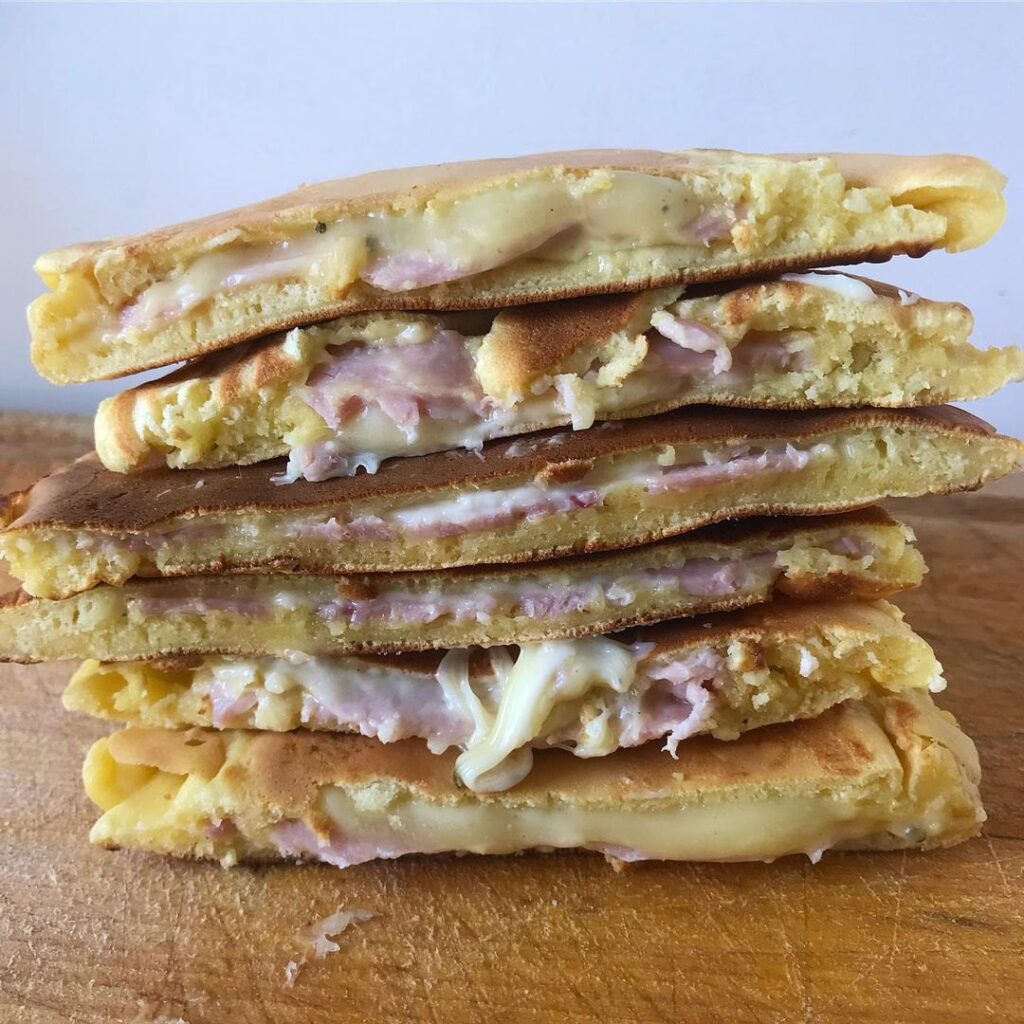 Cheesy pancakes